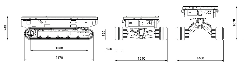 電動履帶式搬運車3.0BL-尺寸1